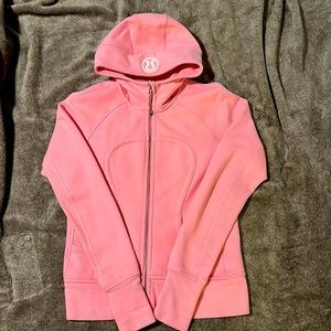 Pink Lululemon zip up hoodie
